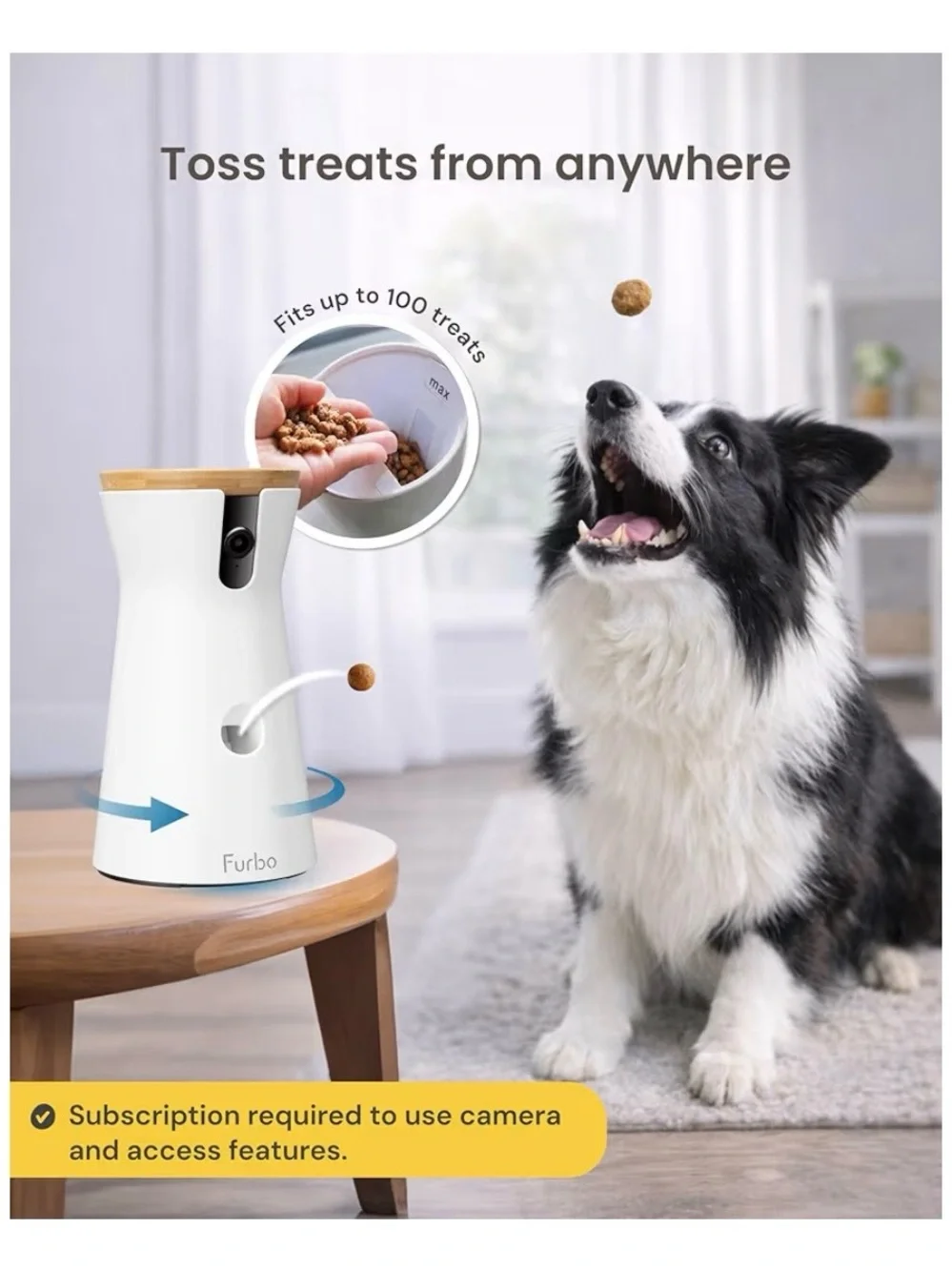 Furbo White Interactive Dog Camera & Treat Dispenser